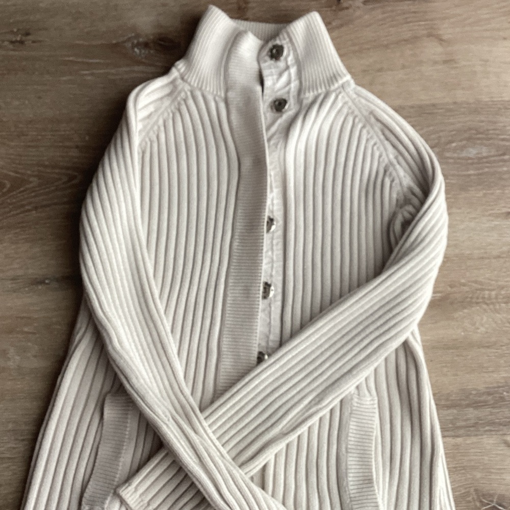 Moda International Cream Ribbed Jacket